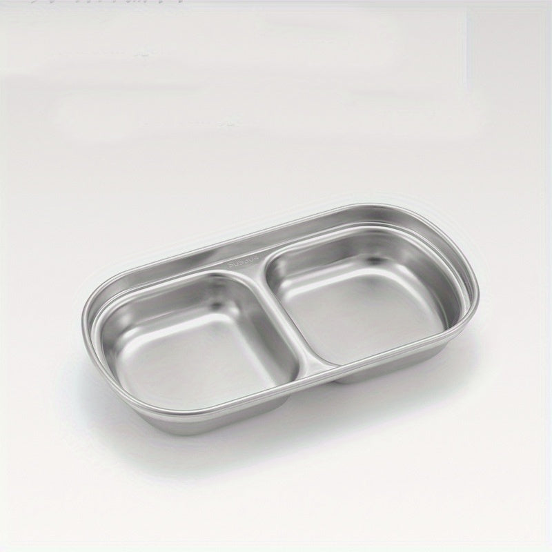 1pc Stainless Steel Seasoning Dish for Home Outdoor Camping
