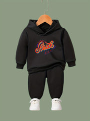 OERYUI Kids Letter Print Hoodies Pants Set Spring Fall Sports Gift
