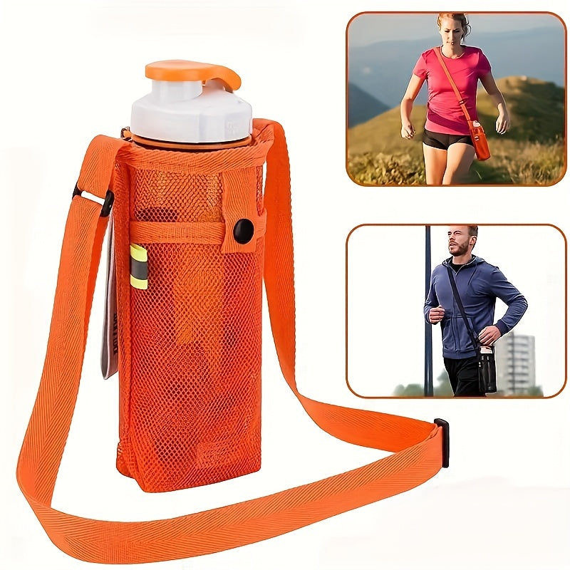Water Bottle Portable Storage Bag with Adjustable Shoulder Belt