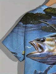 Men's Fishing T-Shirt Active Stretchy Summer Outdoor Clothing