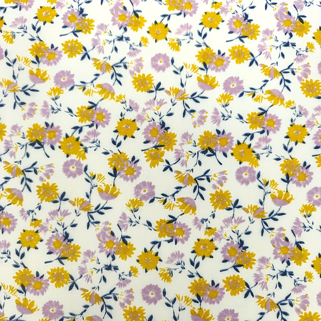 1yd Faux Cotton Fabric for DIY Pants Dress Quilts - Cut Size by Yard