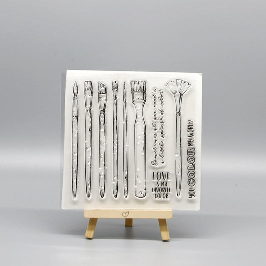 Transparent Silicone Stamp for Personalized Notebooks & Cards