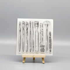 Transparent Silicone Stamp for Personalized Notebooks & Cards