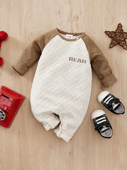Chunky Baby Long Sleeve Bodysuit Square Brick Textu...