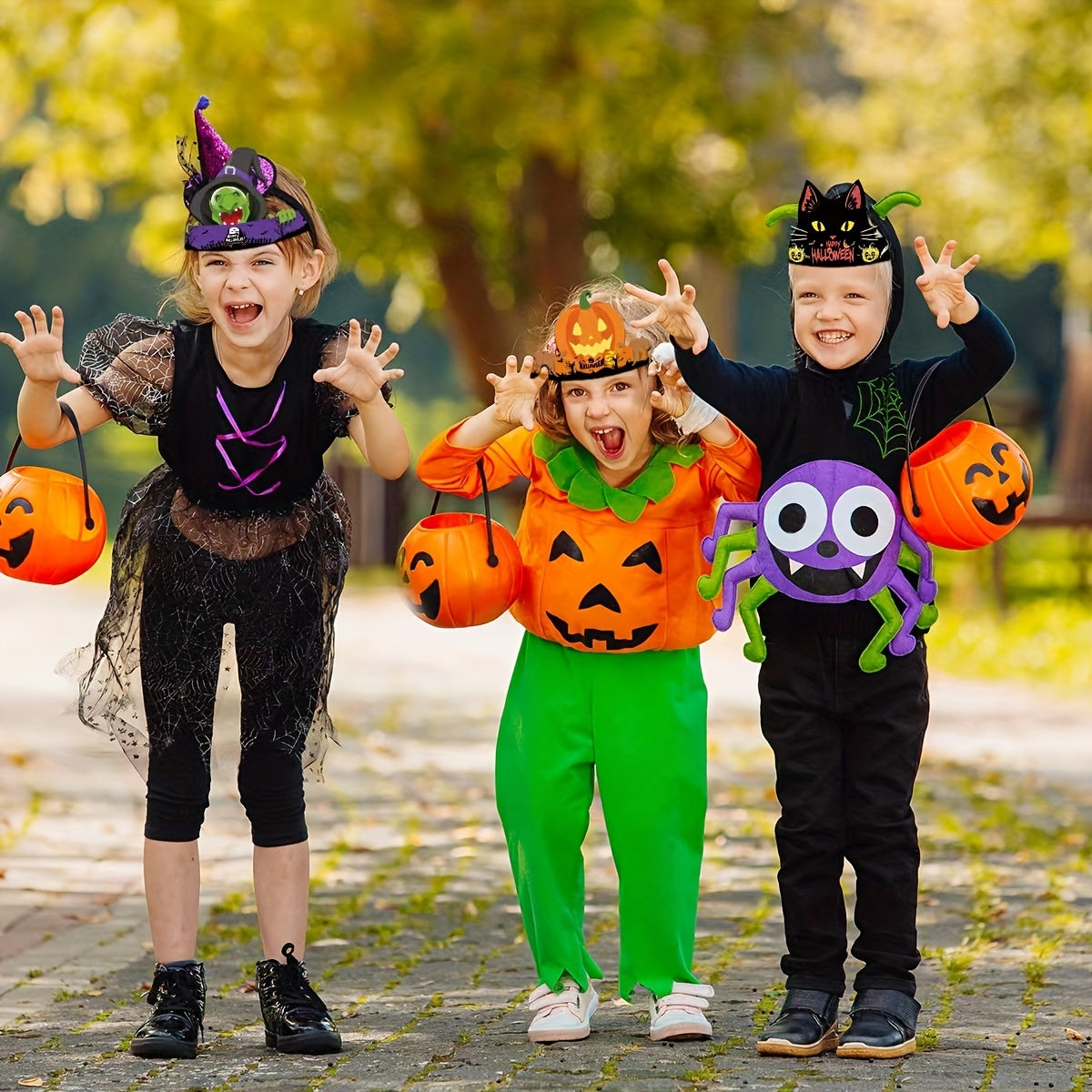 6pcs Monster Paper Hats for Boys Girls Party Supplies