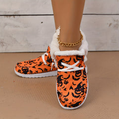 Colorful Skeleton Print Warm Sneakers Lightweight Casual Shoes