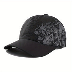 Waterproof Quick-drying Chinese Dragon Pattern Baseball Cap