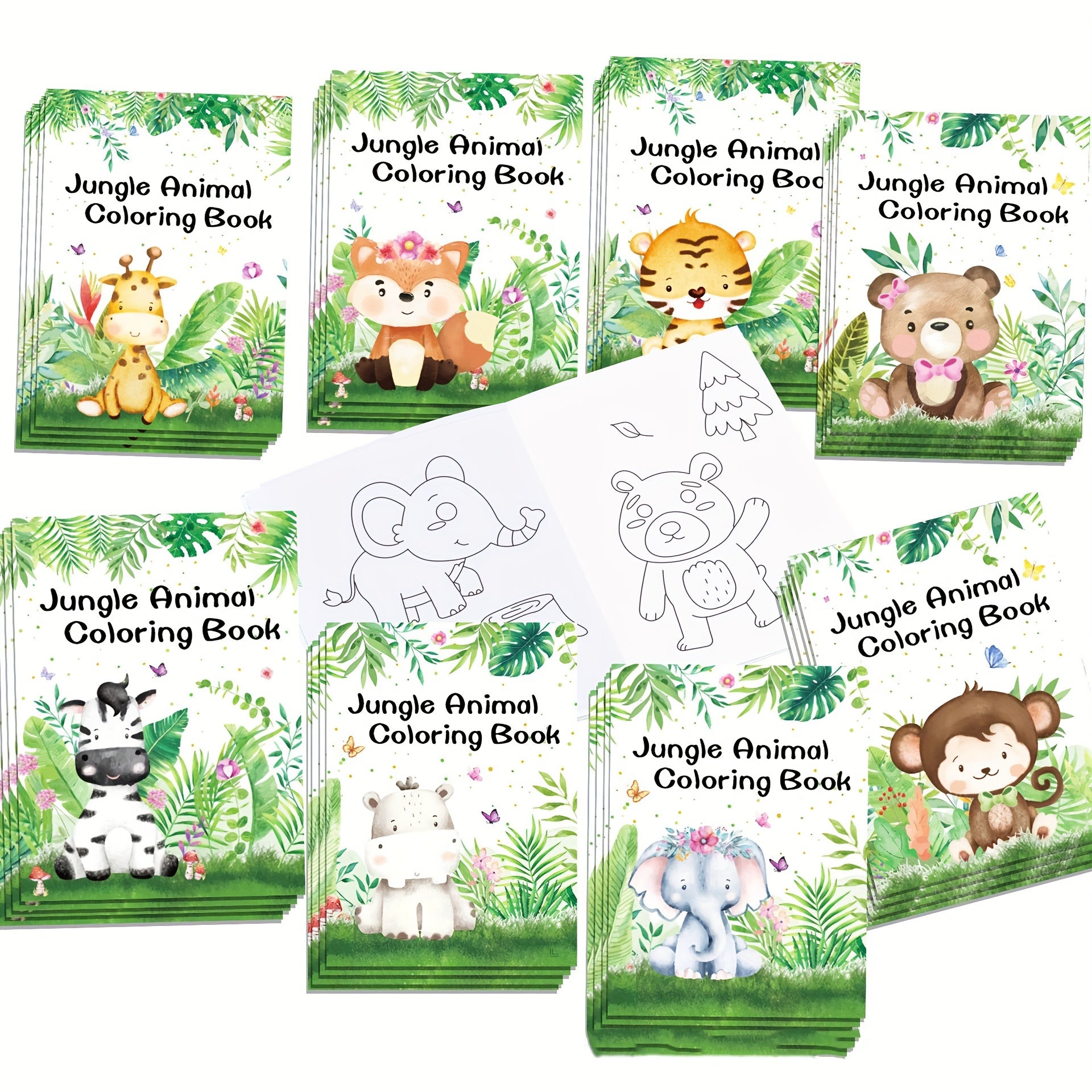 15pcs Mini Animals Coloring Books for Painting Drawing & Art Supplies