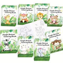15pcs Mini Animals Coloring Books for Painting Drawing & Art Supplies
