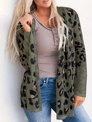 Leopard Print Long Sleeve Cardigan for Women