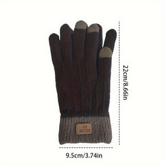 Stretch Knitted Full Finger Touch Screen Gloves