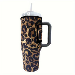 Leopard Printed Insulated Cup Cover for 40oz Tumbler
