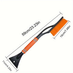 Snow Shovel with Brush Ice Removal Tool for Winter Driving