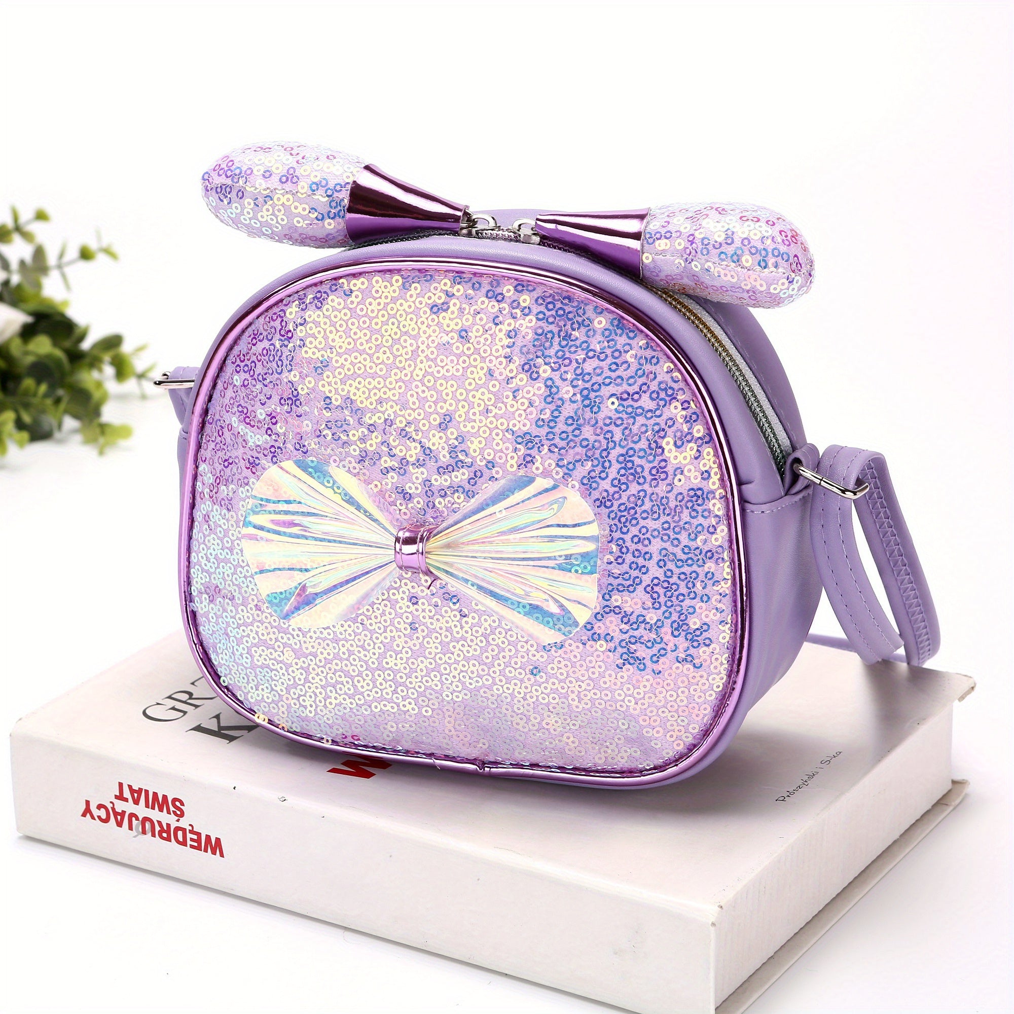Kids Sequin Bow Crossbody Bag for Girls