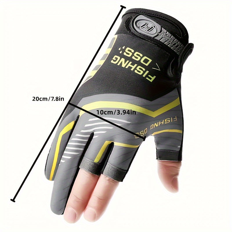 Ice Silk Fishing Gloves Anti Slip Men Women Breathable