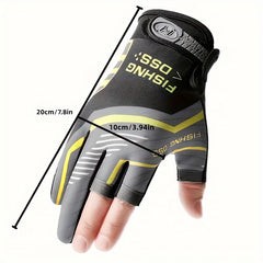 Ice Silk Fishing Gloves Anti Slip Men Women Breathable