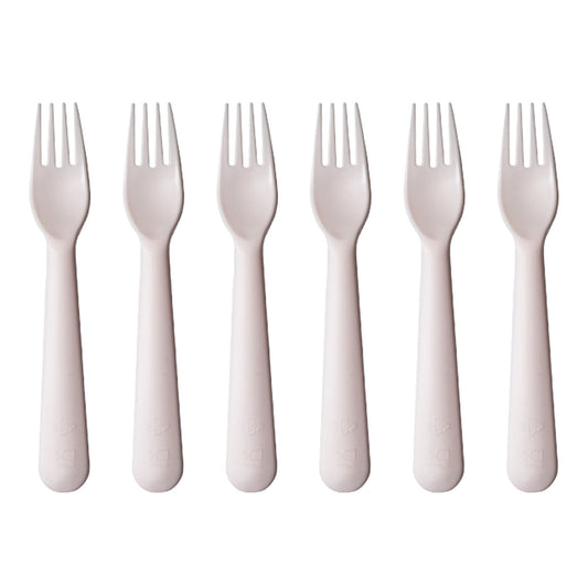 6pcs Kids Plastic Forks Nordic Macaroon BPA-Free Utensils for Baby & Children