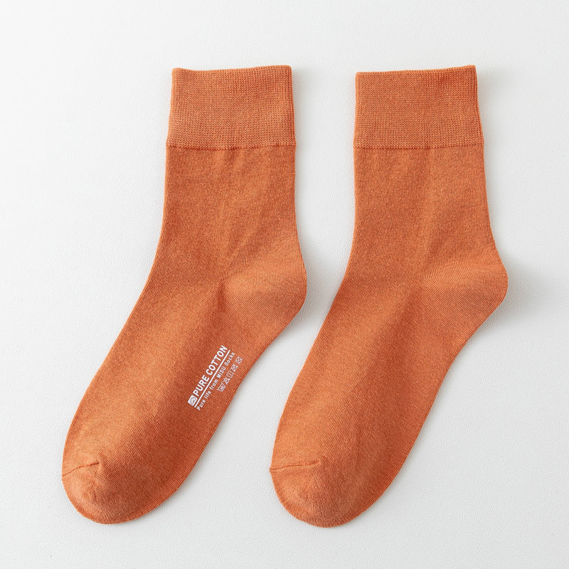 Cotton Ribbed Candy Colour Socks