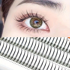 DIY Eyelash Extension Segmented False Eyelashes Little Devil Double Fishtail