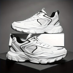 Men's Breathable Mesh Chunky Sneaker Wear-resistant Casual Shoes