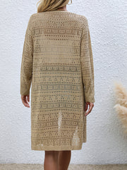 Open Front Crochet Cardigan for Women