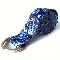 Printed Yoga Stretching Strap for Fitness - Tension Strap for Yoga