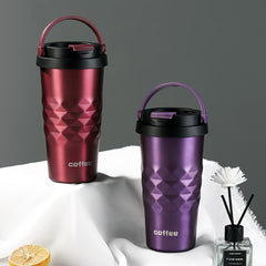500ml Water Bottle With Lid Portable Tumbler Coffee Mug