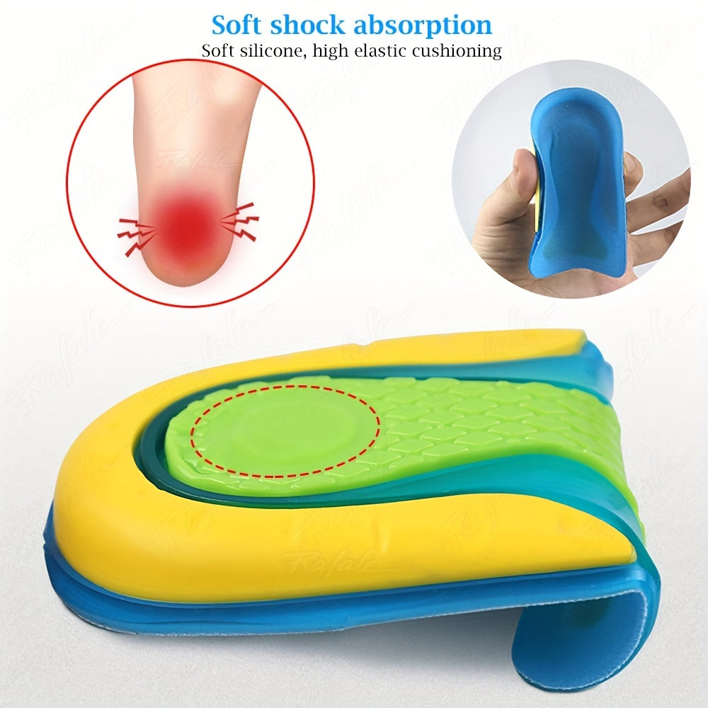 TPE Heightened Insole Height Increase Half Shoes Pad Men Women Soft Silicone Gel
