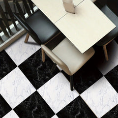 Set Of 4 Marble Floor Tile Sticker Self-adhesive Waterproof Wall Sticker Vinyl