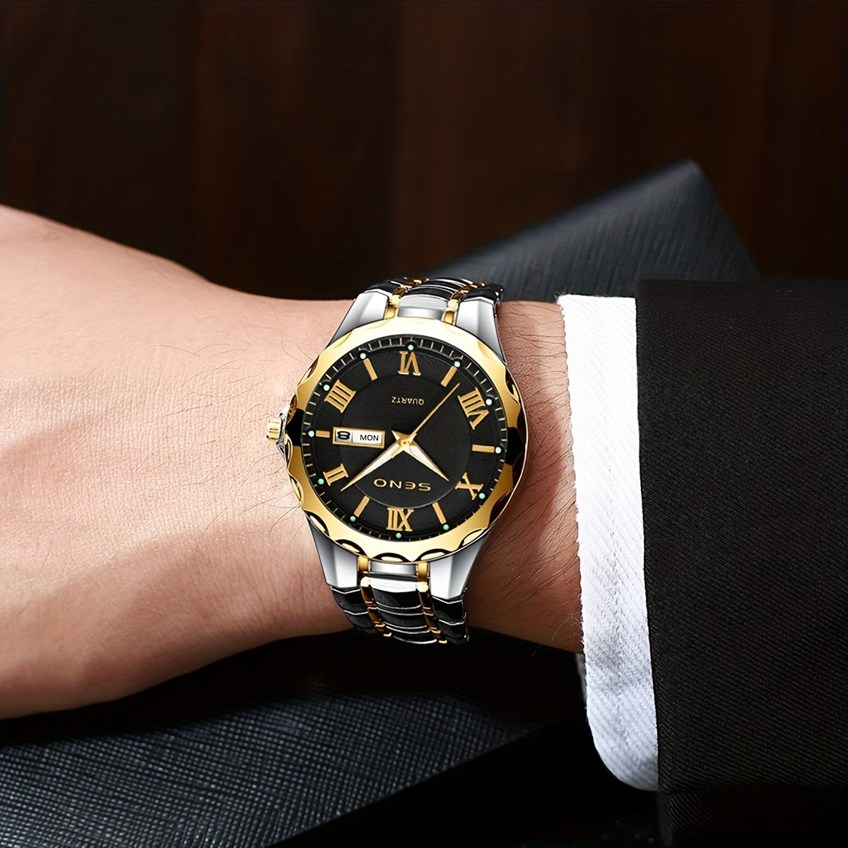 Men's Classic Pointer Scale Quartz Watch