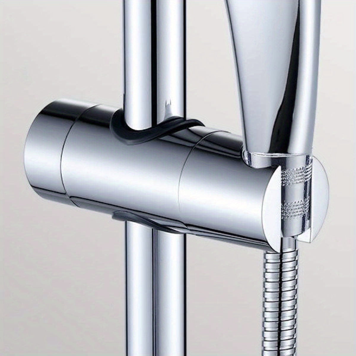 Adjustable Shower Head Holder Easy Install Securely Holds Bathroom Accessory