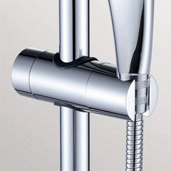 Adjustable Shower Head Holder Easy Install Securely Holds Bathroom Accessory