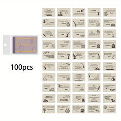 100pcs Patterns Stamping Cover Scrapbooking Paper Craft Supplies Clear