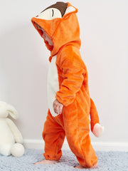 Baby Fox Flannel Romper Halloween Jumpsuit
