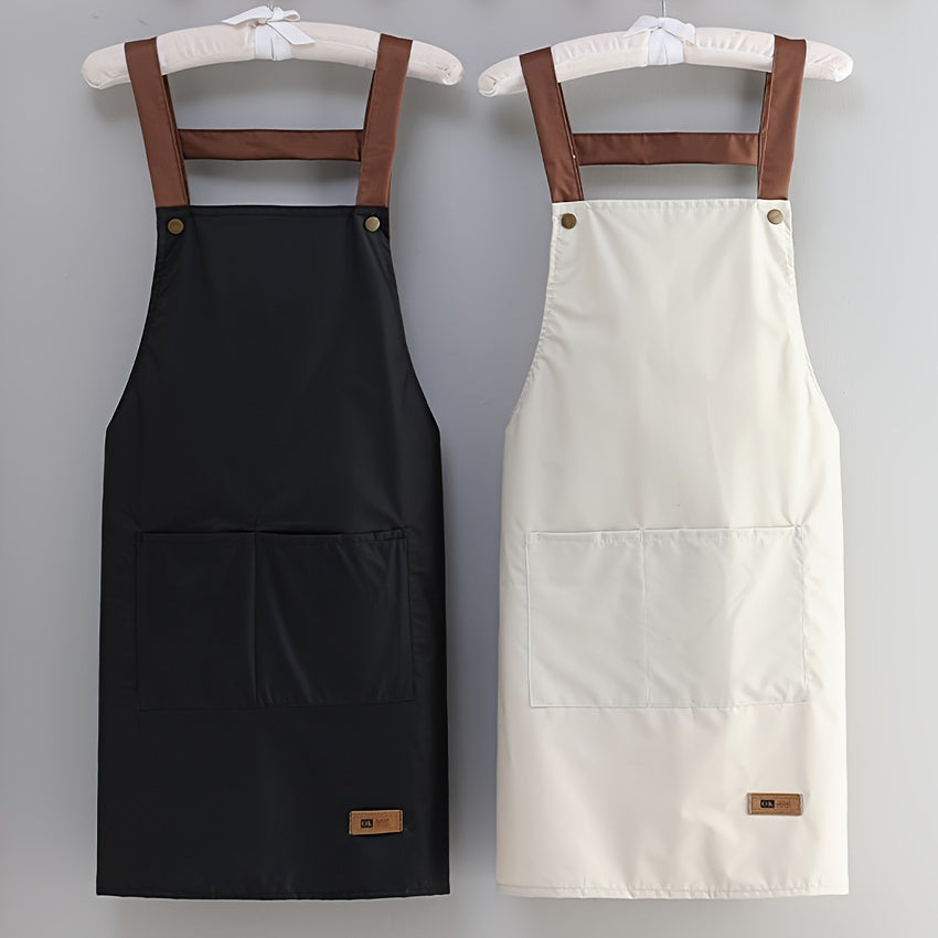 Waterproof Kitchen Apron with Big Pocket