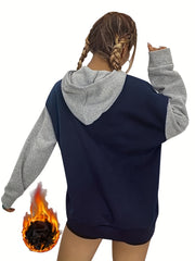 Casual Sports Sweatshirt with Hoodie for Women