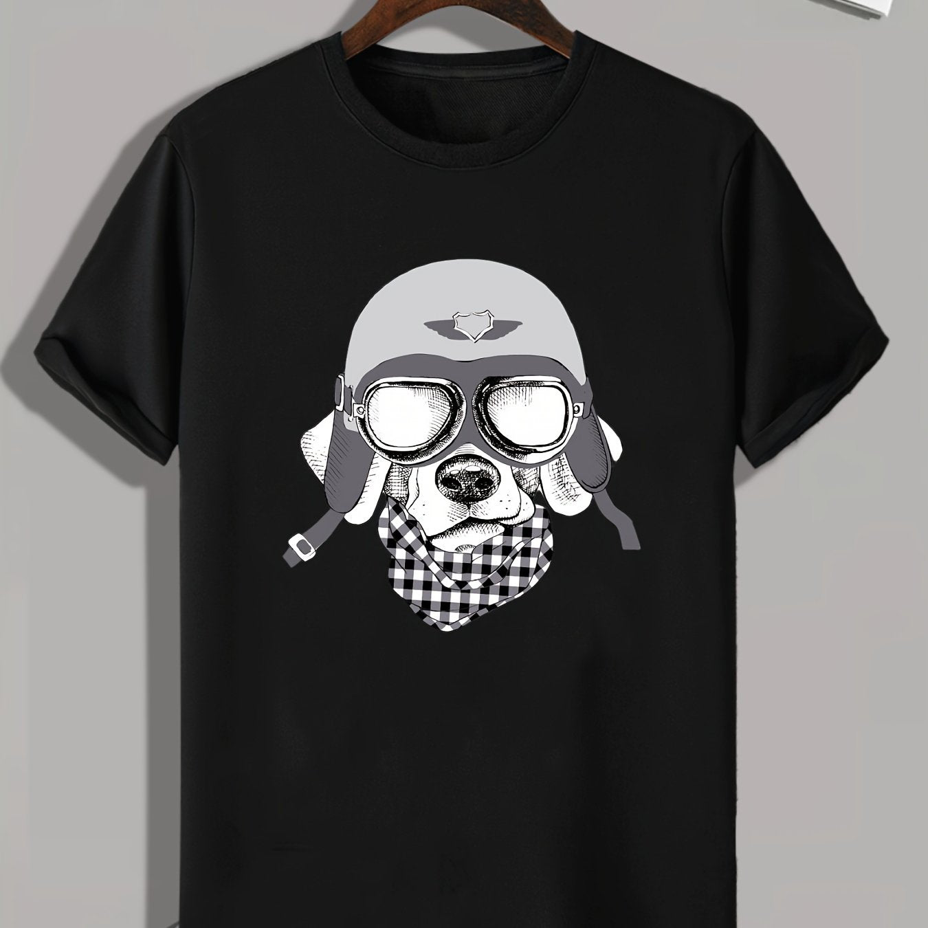 Dog Print Men's Graphic T shirt Casual Comfy Tees For Summer