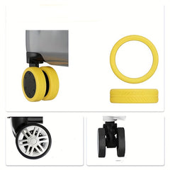 8pcs Luggage Wheel Covers Set Anti Slip Noise Reduction