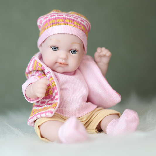 Anime 11 Inch Baby Doll Set Pink Outfit Knit Accessories for Ages 3