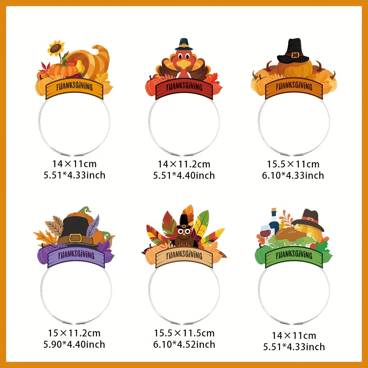 Thanksgiving Headband Cartoon Turkey Drumstick Hair Band Costume Accessories