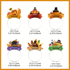 Thanksgiving Headband Cartoon Turkey Drumstick Hair Band Costume Accessories