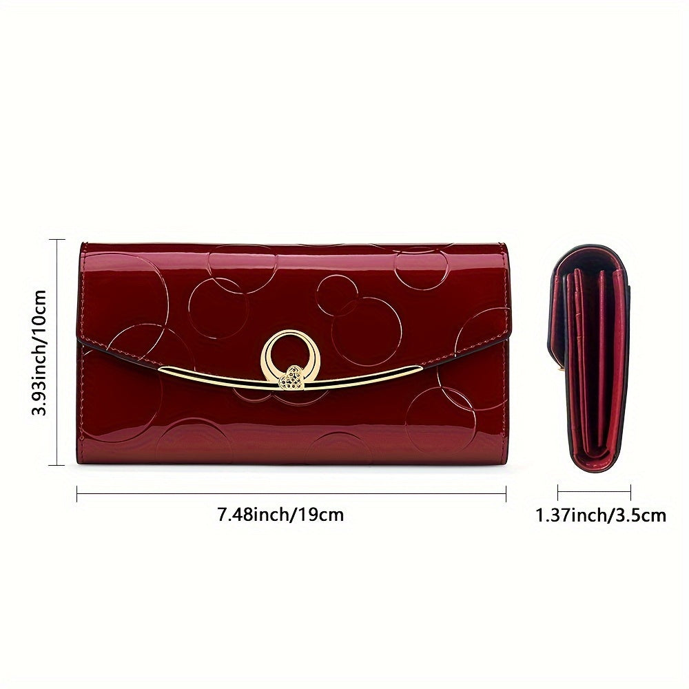Marlekarida Large Capacity Tri Fold Women'S Wallet