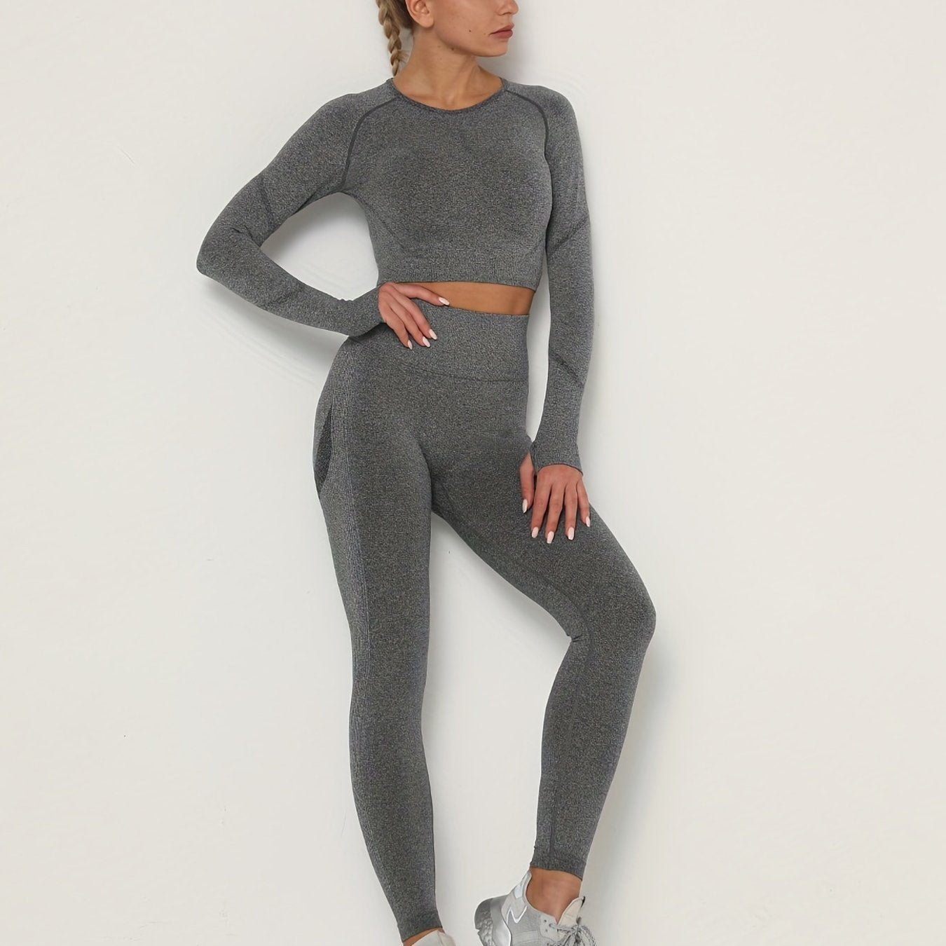 Women's Seamless High Elastic Yoga Running Suit