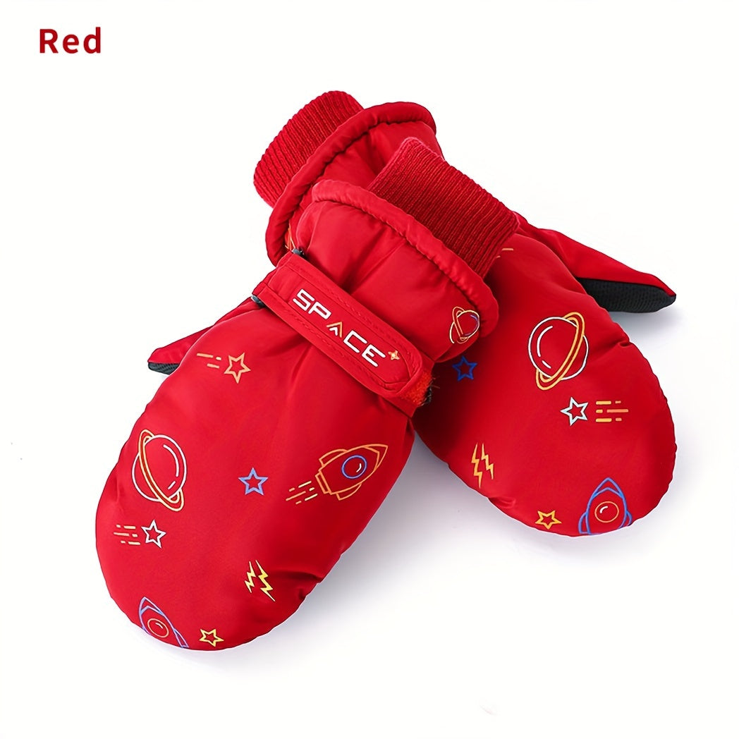 Kids Waterproof & Windproof Winter Skiing Mittens