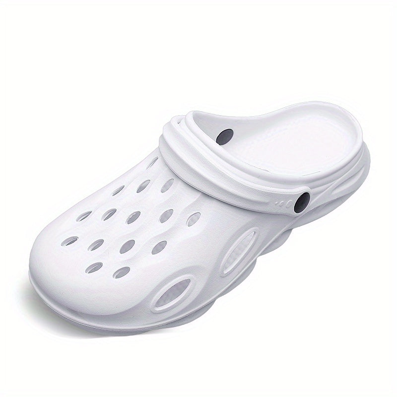 Men's Breathable Slip On Clog Sandals Cut Out Walking Slippers