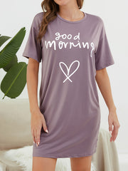 Soft & Comfy Short Sleeve Lounge Dress for Women