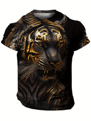Men's Animal Graphic T shirt 3D Print Stretch Tee Top