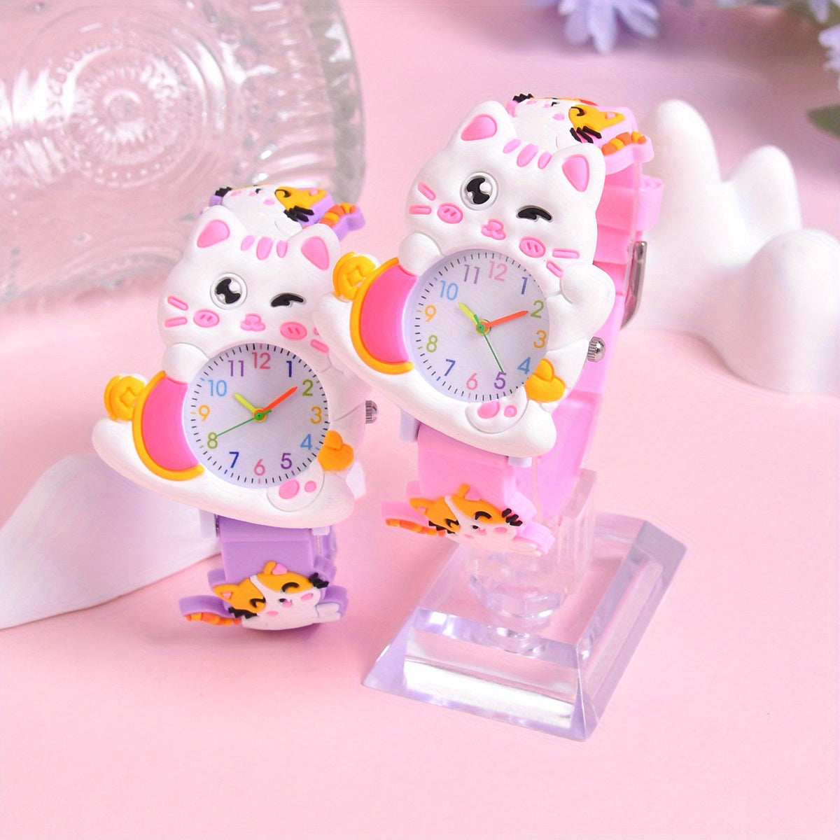 Cute Bunny Cat Silicone Girls' Watch