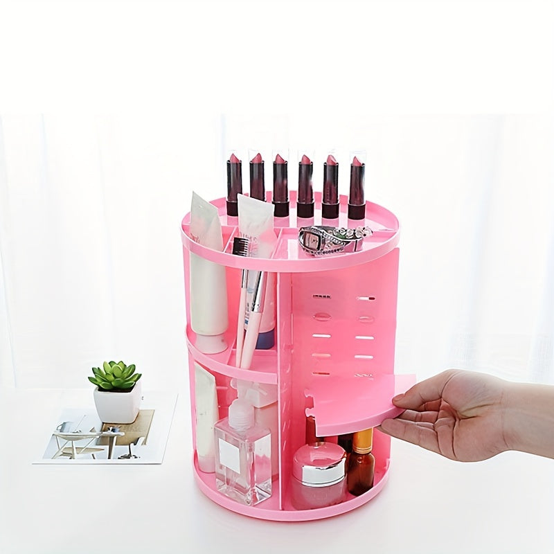 360 Rotating Makeup Organizer Carousel Spinning Holder for Cosmetics Storage