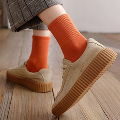8 Pairs Women Winter Crew Socks Warm Boots Multicolor Casual